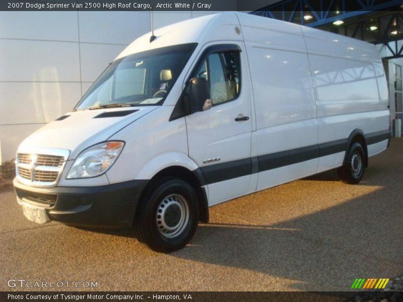 Arctic White / Gray 2007 Dodge Sprinter Van 2500 High Roof Cargo