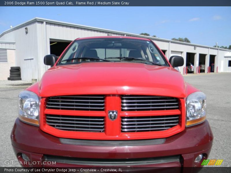 Flame Red / Medium Slate Gray 2006 Dodge Ram 1500 Sport Quad Cab