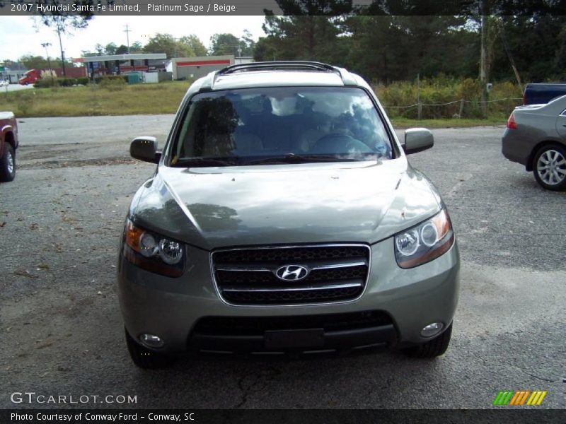 Platinum Sage / Beige 2007 Hyundai Santa Fe Limited