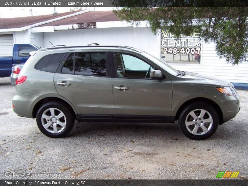 Platinum Sage / Beige 2007 Hyundai Santa Fe Limited