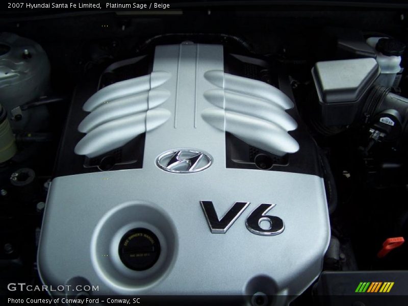 Platinum Sage / Beige 2007 Hyundai Santa Fe Limited