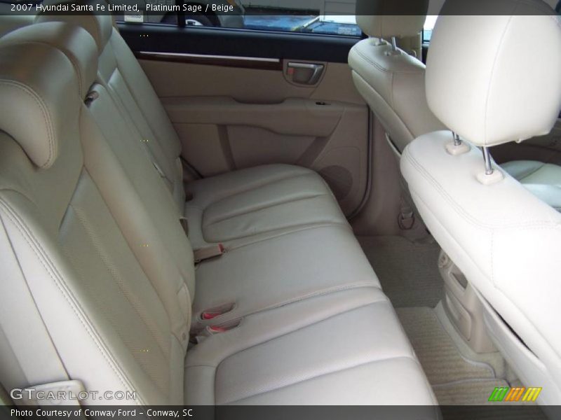 Platinum Sage / Beige 2007 Hyundai Santa Fe Limited