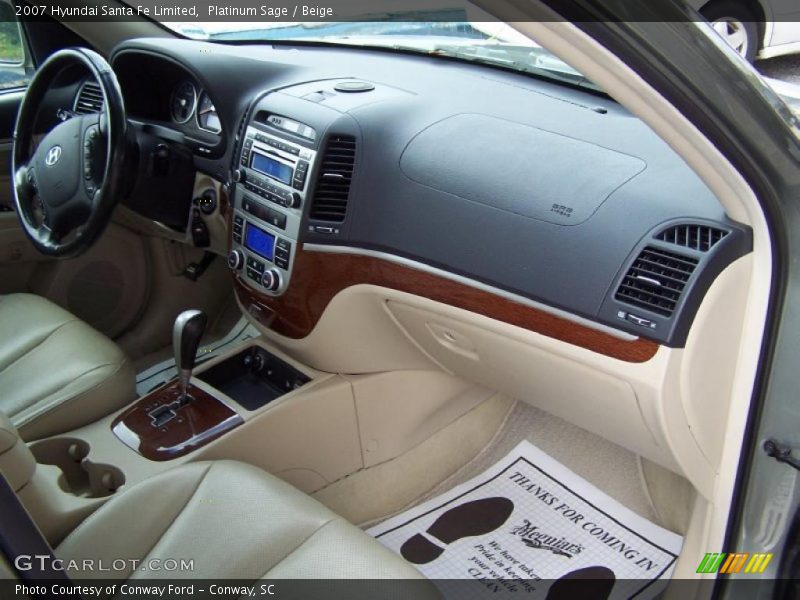 Platinum Sage / Beige 2007 Hyundai Santa Fe Limited
