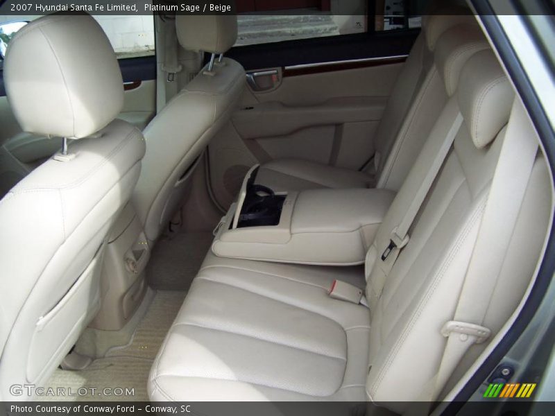 Platinum Sage / Beige 2007 Hyundai Santa Fe Limited