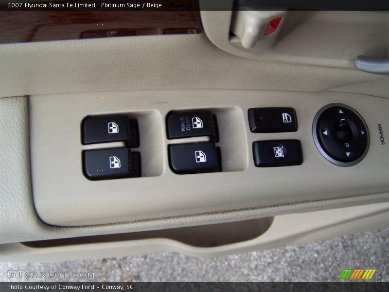 Platinum Sage / Beige 2007 Hyundai Santa Fe Limited