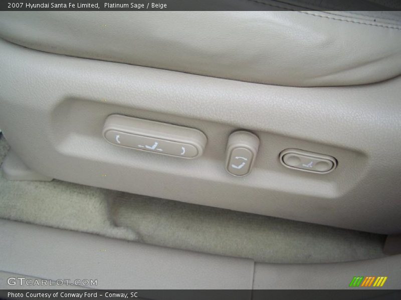 Platinum Sage / Beige 2007 Hyundai Santa Fe Limited
