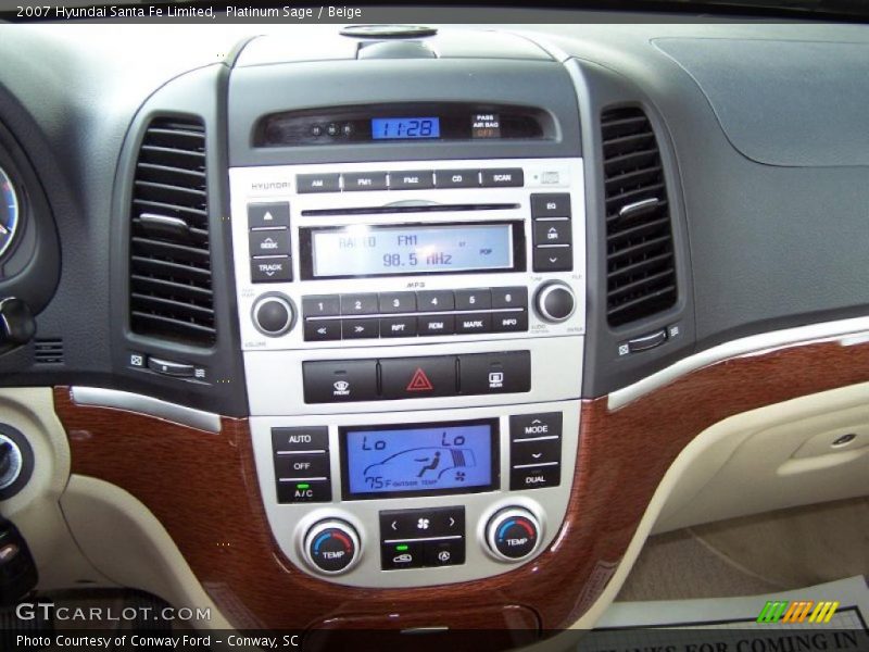 Platinum Sage / Beige 2007 Hyundai Santa Fe Limited
