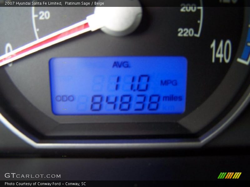 Platinum Sage / Beige 2007 Hyundai Santa Fe Limited