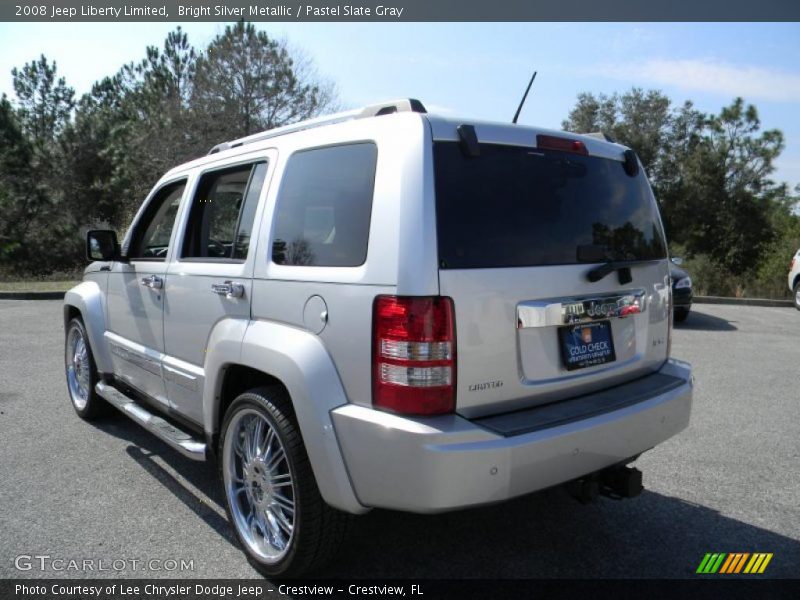 Bright Silver Metallic / Pastel Slate Gray 2008 Jeep Liberty Limited