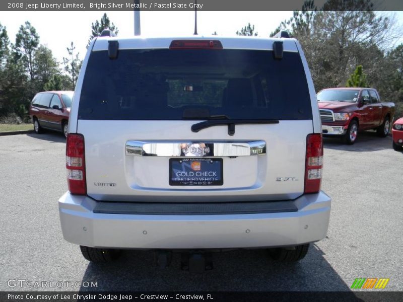 Bright Silver Metallic / Pastel Slate Gray 2008 Jeep Liberty Limited