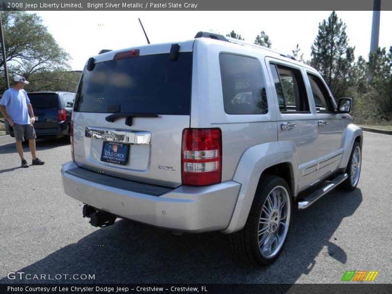 Bright Silver Metallic / Pastel Slate Gray 2008 Jeep Liberty Limited