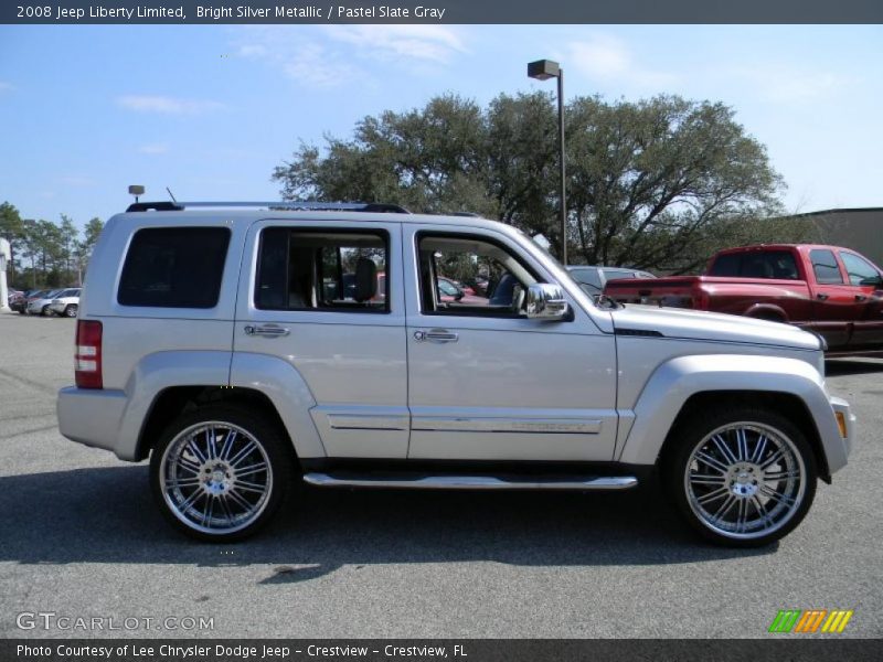 Bright Silver Metallic / Pastel Slate Gray 2008 Jeep Liberty Limited