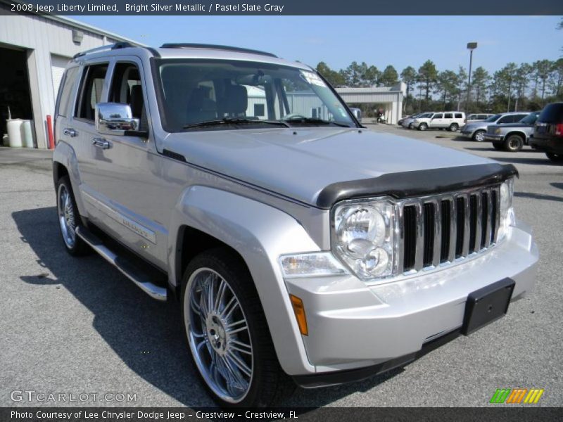Bright Silver Metallic / Pastel Slate Gray 2008 Jeep Liberty Limited
