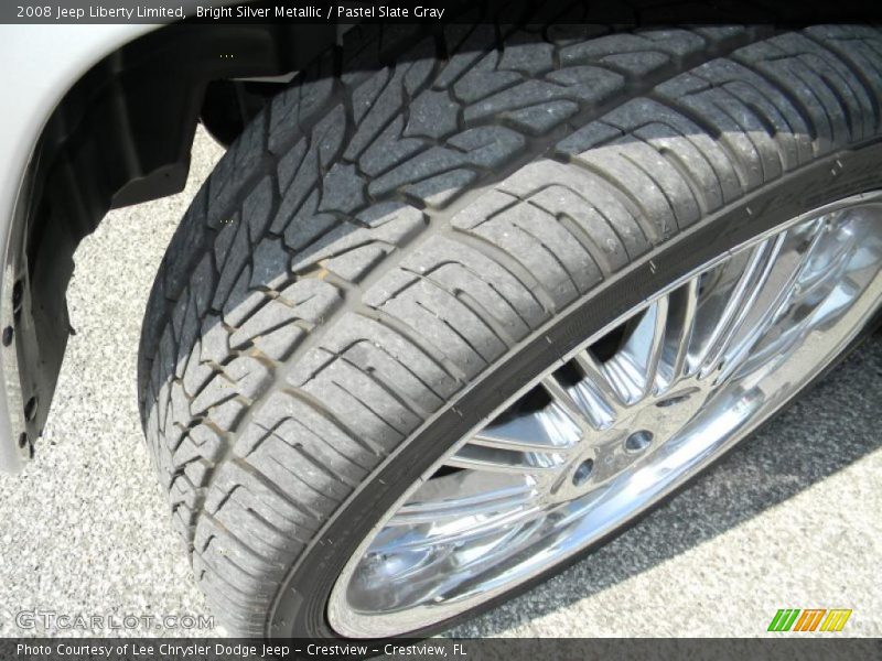 Bright Silver Metallic / Pastel Slate Gray 2008 Jeep Liberty Limited