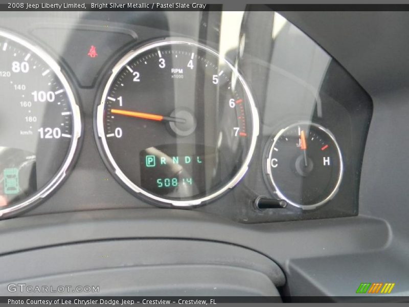 Bright Silver Metallic / Pastel Slate Gray 2008 Jeep Liberty Limited
