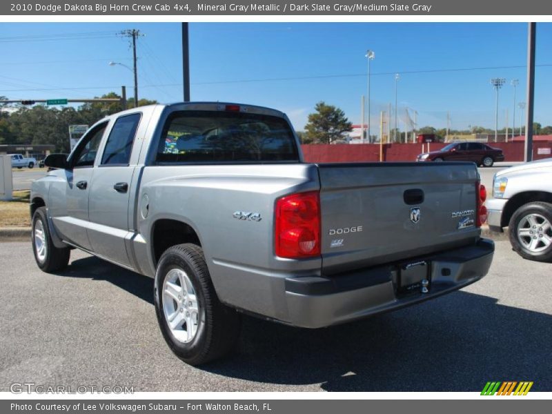 Mineral Gray Metallic / Dark Slate Gray/Medium Slate Gray 2010 Dodge Dakota Big Horn Crew Cab 4x4