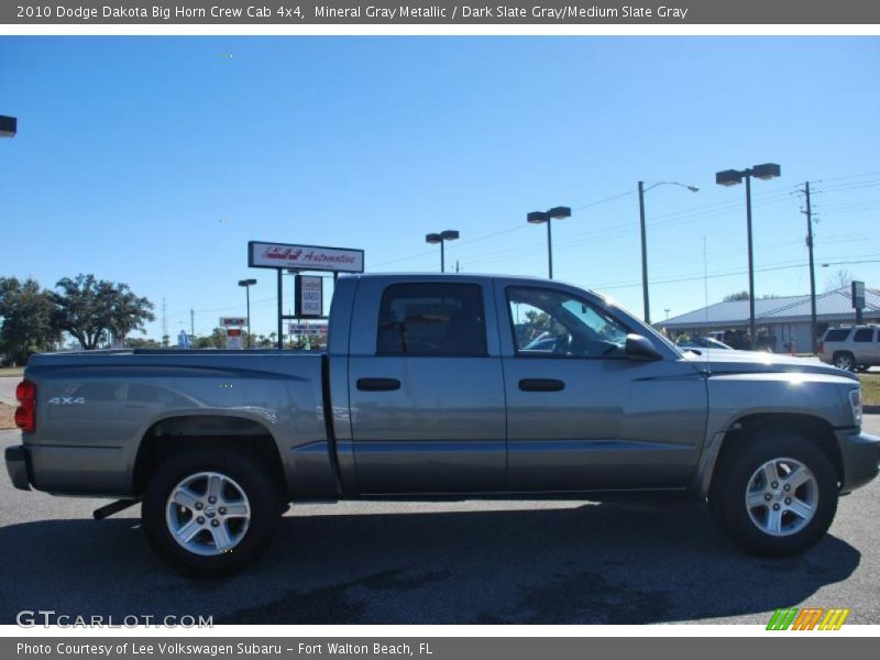 Mineral Gray Metallic / Dark Slate Gray/Medium Slate Gray 2010 Dodge Dakota Big Horn Crew Cab 4x4