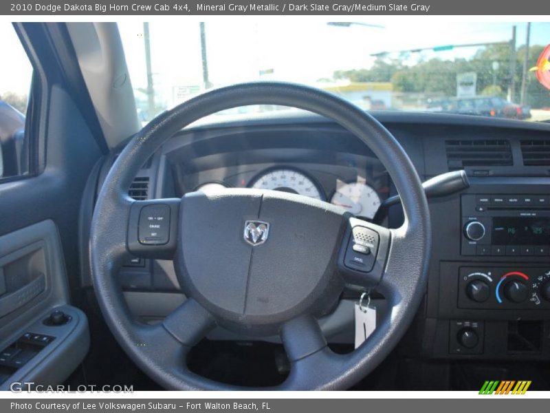 Mineral Gray Metallic / Dark Slate Gray/Medium Slate Gray 2010 Dodge Dakota Big Horn Crew Cab 4x4