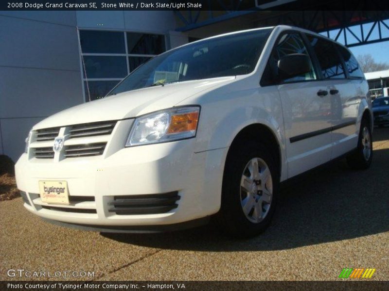 Stone White / Dark Slate/Light Shale 2008 Dodge Grand Caravan SE