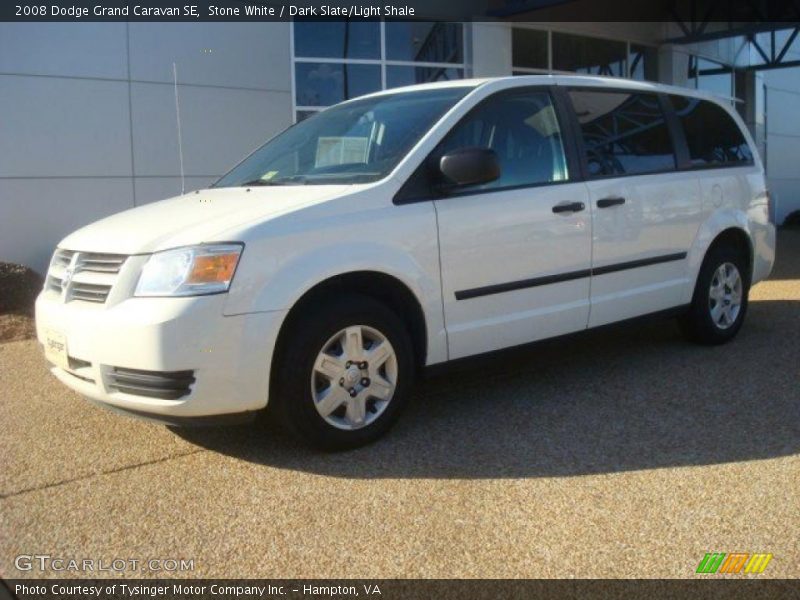 Stone White / Dark Slate/Light Shale 2008 Dodge Grand Caravan SE