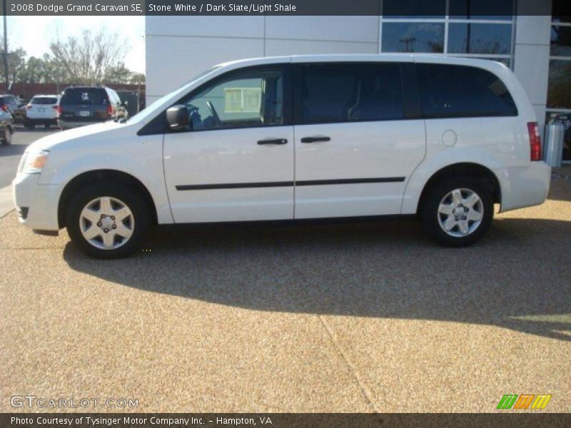 Stone White / Dark Slate/Light Shale 2008 Dodge Grand Caravan SE