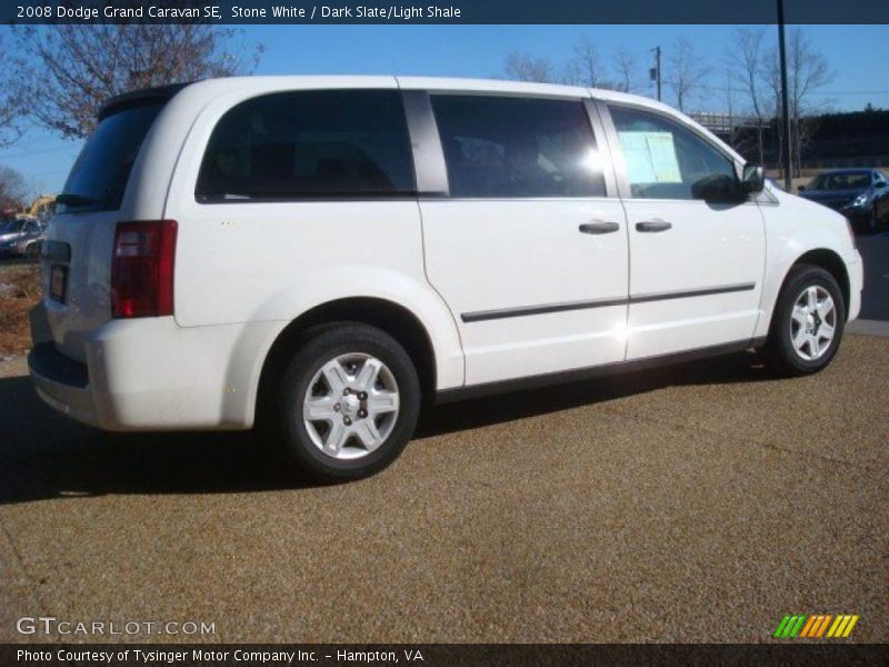 Stone White / Dark Slate/Light Shale 2008 Dodge Grand Caravan SE