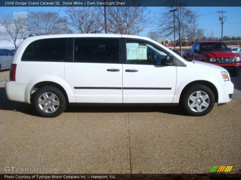 Stone White / Dark Slate/Light Shale 2008 Dodge Grand Caravan SE