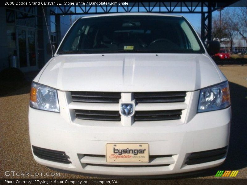 Stone White / Dark Slate/Light Shale 2008 Dodge Grand Caravan SE