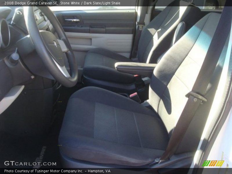 Stone White / Dark Slate/Light Shale 2008 Dodge Grand Caravan SE