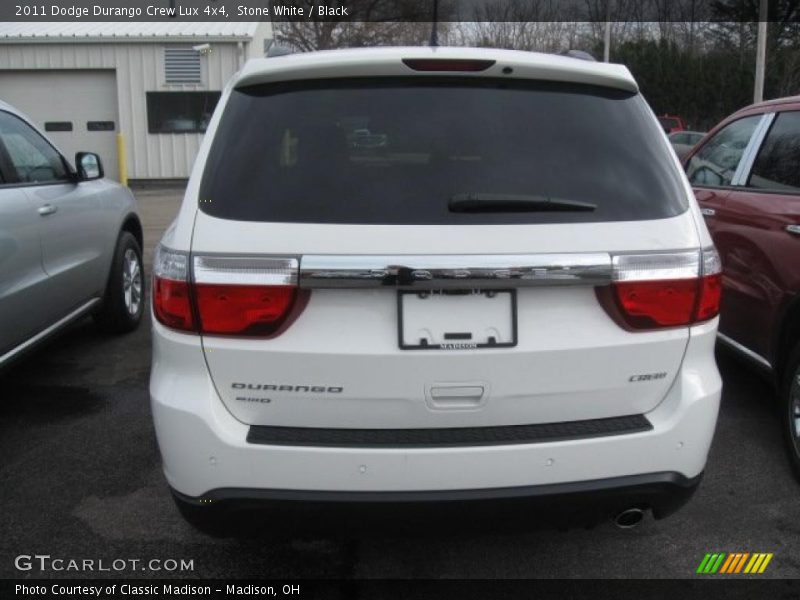 Stone White / Black 2011 Dodge Durango Crew Lux 4x4