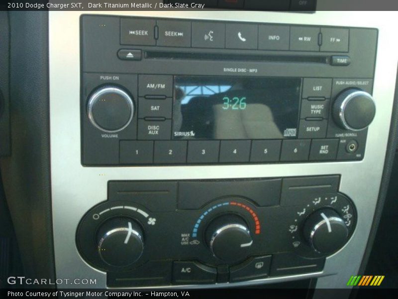 Dark Titanium Metallic / Dark Slate Gray 2010 Dodge Charger SXT