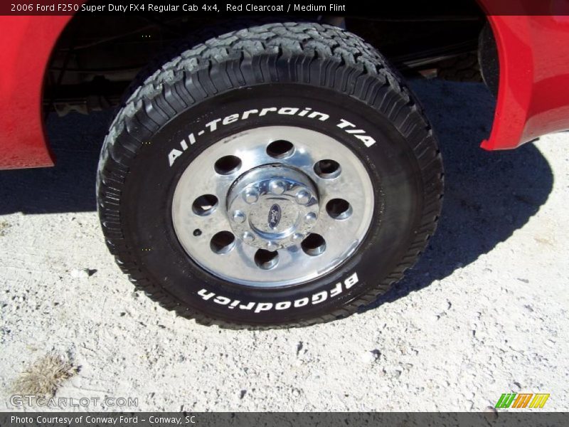 Red Clearcoat / Medium Flint 2006 Ford F250 Super Duty FX4 Regular Cab 4x4