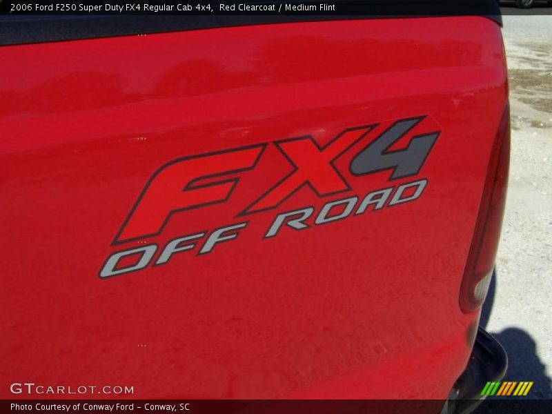 Red Clearcoat / Medium Flint 2006 Ford F250 Super Duty FX4 Regular Cab 4x4