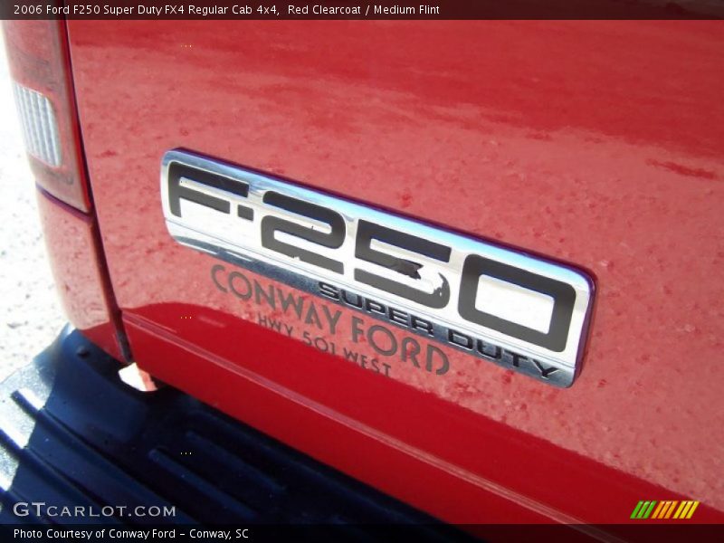Red Clearcoat / Medium Flint 2006 Ford F250 Super Duty FX4 Regular Cab 4x4