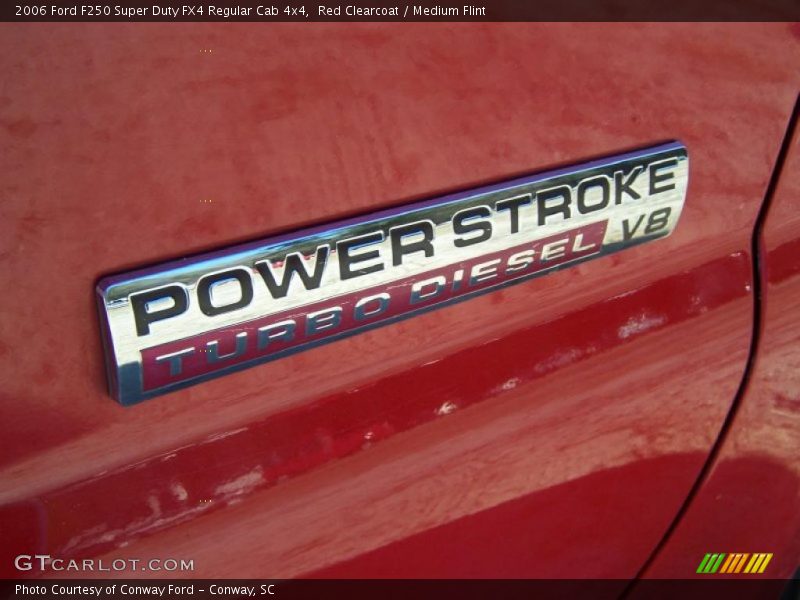 Red Clearcoat / Medium Flint 2006 Ford F250 Super Duty FX4 Regular Cab 4x4