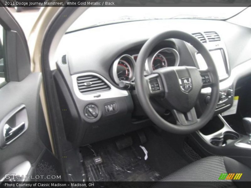 White Gold Metallic / Black 2011 Dodge Journey Mainstreet