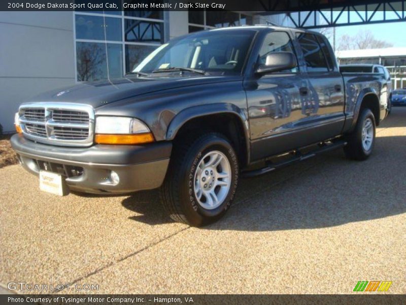 Graphite Metallic / Dark Slate Gray 2004 Dodge Dakota Sport Quad Cab