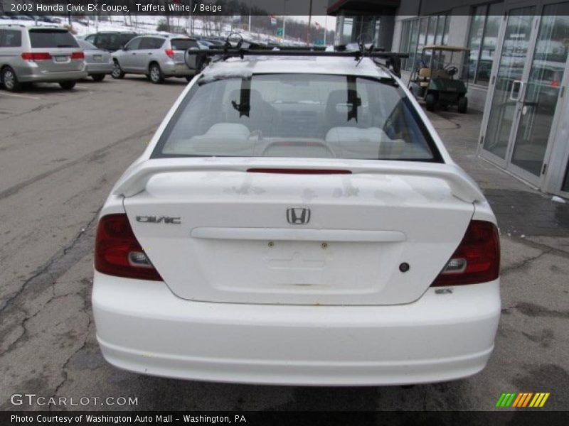 Taffeta White / Beige 2002 Honda Civic EX Coupe