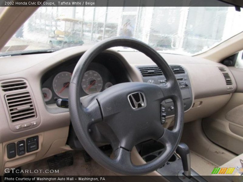 Taffeta White / Beige 2002 Honda Civic EX Coupe