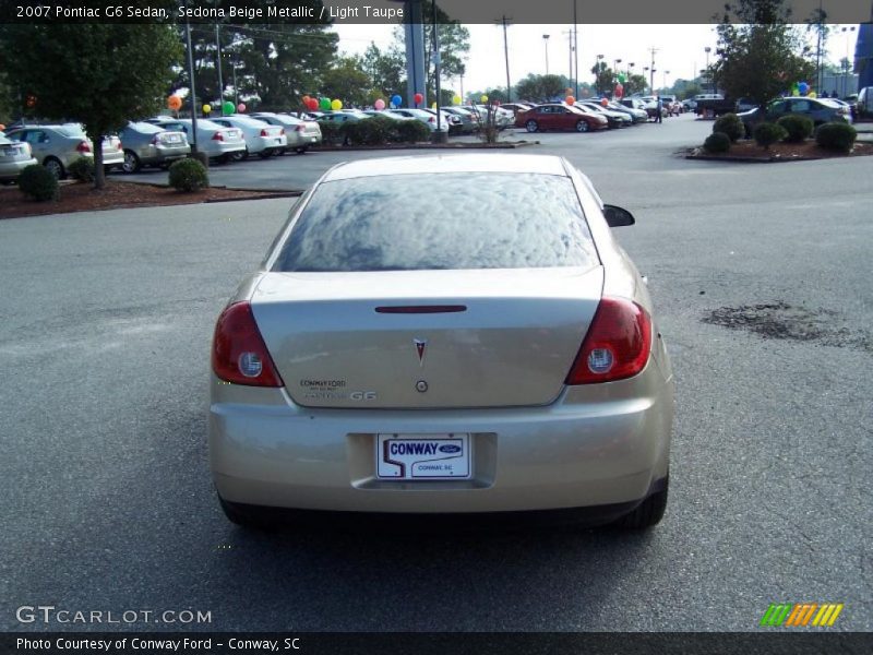 Sedona Beige Metallic / Light Taupe 2007 Pontiac G6 Sedan
