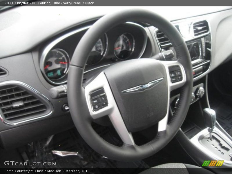 Blackberry Pearl / Black 2011 Chrysler 200 Touring