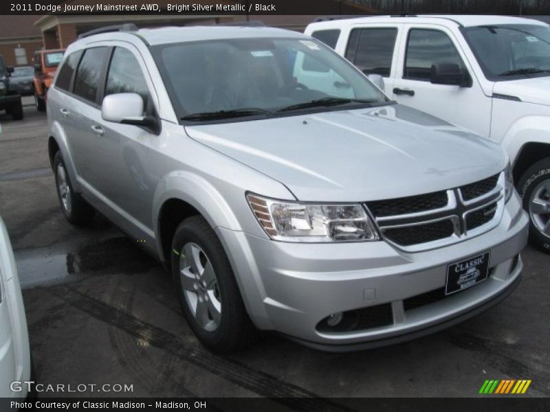 Bright Silver Metallic / Black 2011 Dodge Journey Mainstreet AWD