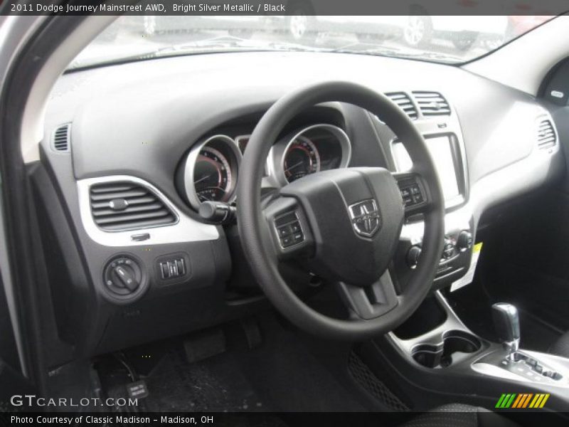 Bright Silver Metallic / Black 2011 Dodge Journey Mainstreet AWD