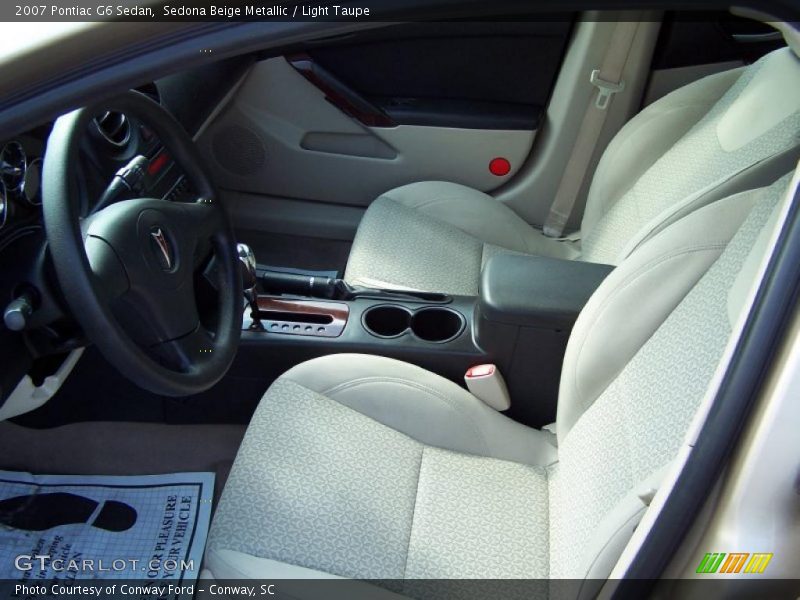 Sedona Beige Metallic / Light Taupe 2007 Pontiac G6 Sedan