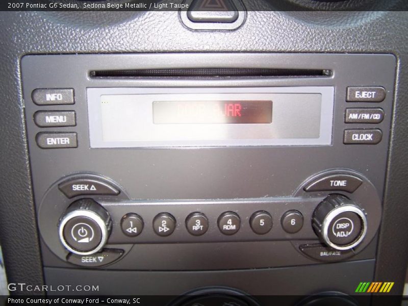 Sedona Beige Metallic / Light Taupe 2007 Pontiac G6 Sedan
