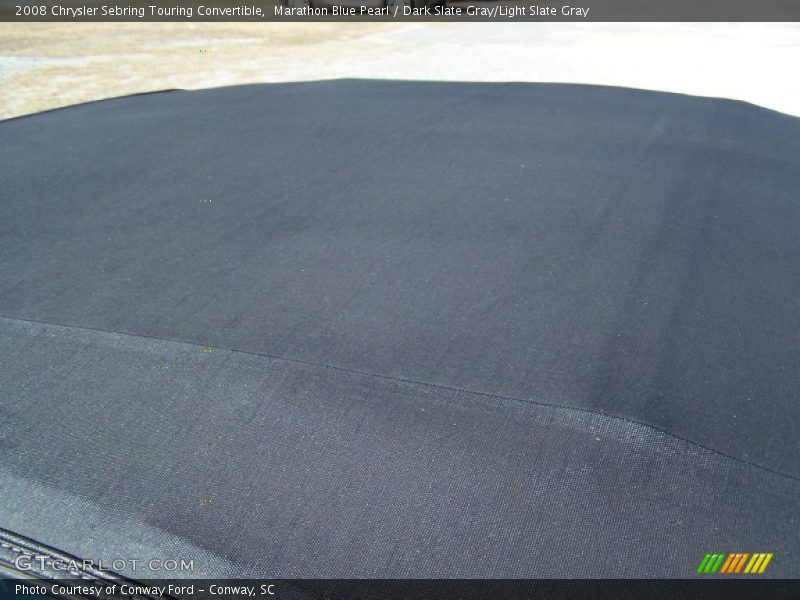 Marathon Blue Pearl / Dark Slate Gray/Light Slate Gray 2008 Chrysler Sebring Touring Convertible