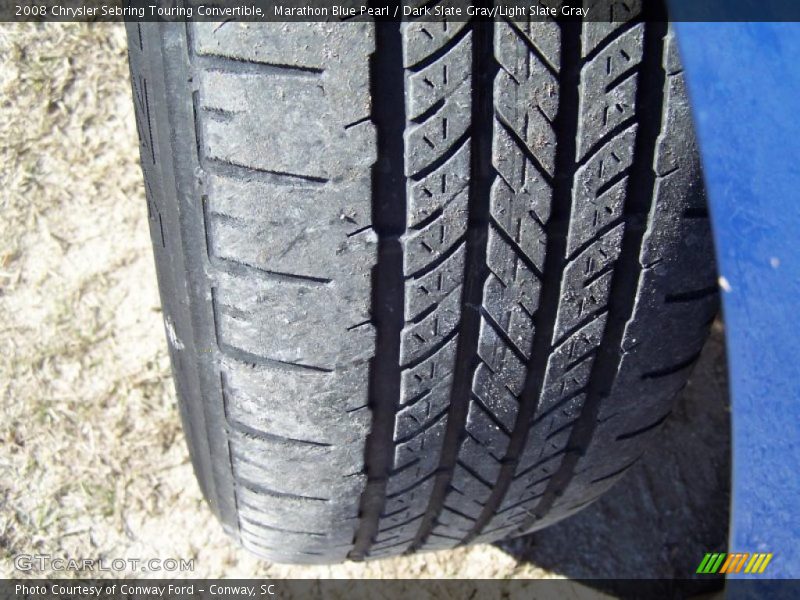 Marathon Blue Pearl / Dark Slate Gray/Light Slate Gray 2008 Chrysler Sebring Touring Convertible
