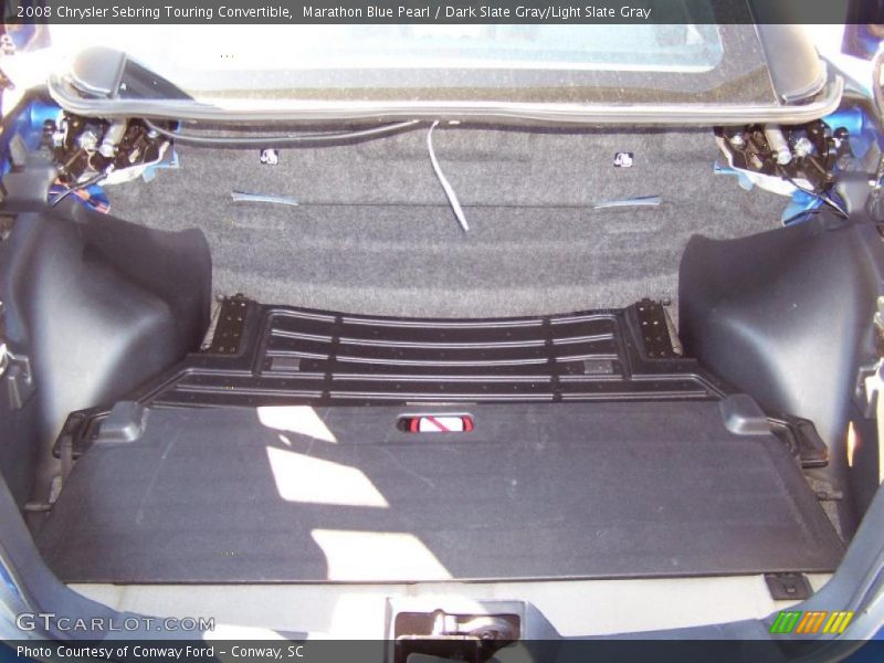 Marathon Blue Pearl / Dark Slate Gray/Light Slate Gray 2008 Chrysler Sebring Touring Convertible