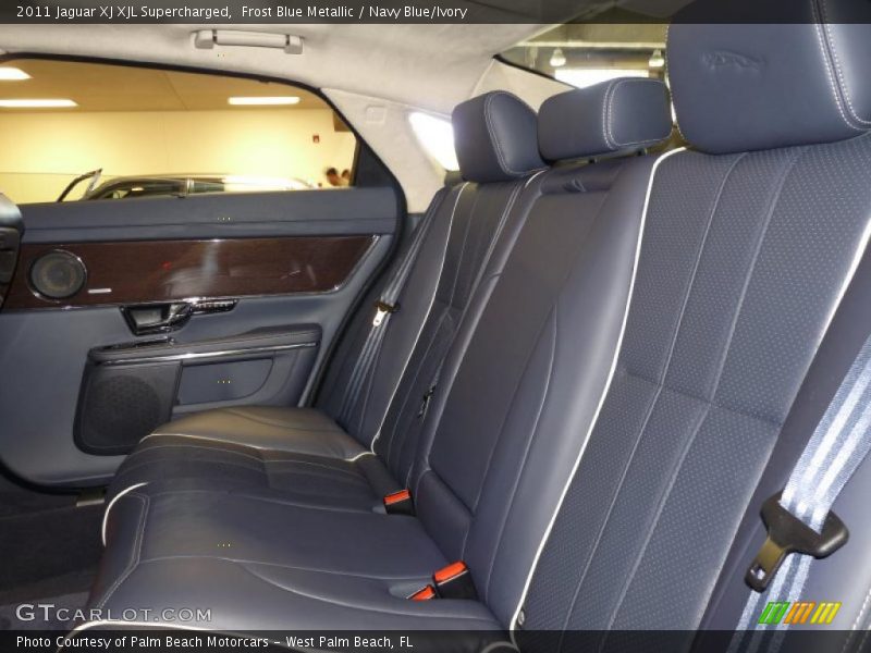  2011 XJ XJL Supercharged Navy Blue/Ivory Interior