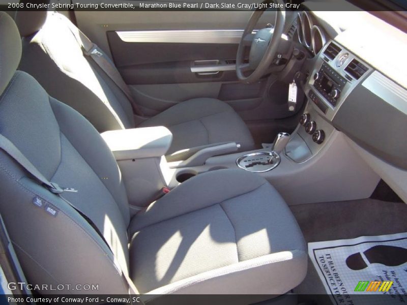 Marathon Blue Pearl / Dark Slate Gray/Light Slate Gray 2008 Chrysler Sebring Touring Convertible
